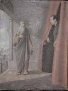 Ivan Grohar Srecanje zupnika Erzena z Abrahamom France oil painting artist